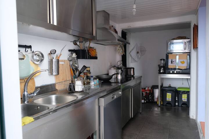 Cozinha de aço inoxidável