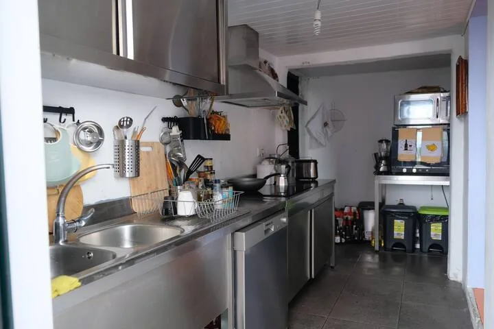Cozinha de aço inoxidável